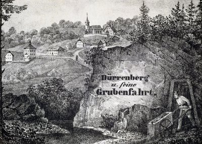 Mine de sel: scène du travail de la mine, Durrnberg, Autriche - Unbekannt