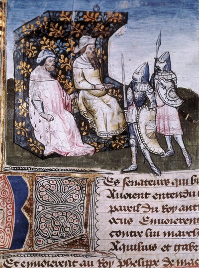 Miniature de "De la création du monde à la conquête de la Terre Sainte" - Unbekannt