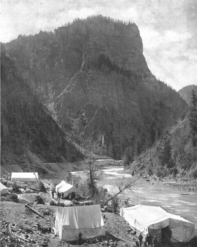 Camp minier, Nevada, USA, vers 1900 - Unbekannt