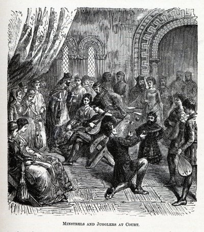 Ménestrels et jongleurs à la cour, 1882 - Unbekannt