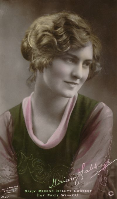 Miriam Babbage, vers 1880-1950 - Lauréate du concours de beauté Daily Mirror, vers 1930 - Unbekannt