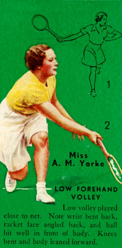 Miss A. M. Yorke - Volée de revers basse - Unbekannt