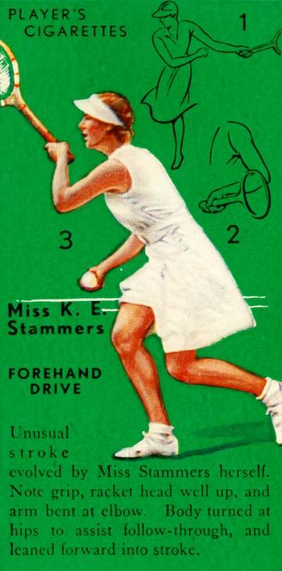 Miss K. E. Stammers - Coup droit, c1935 - Unbekannt