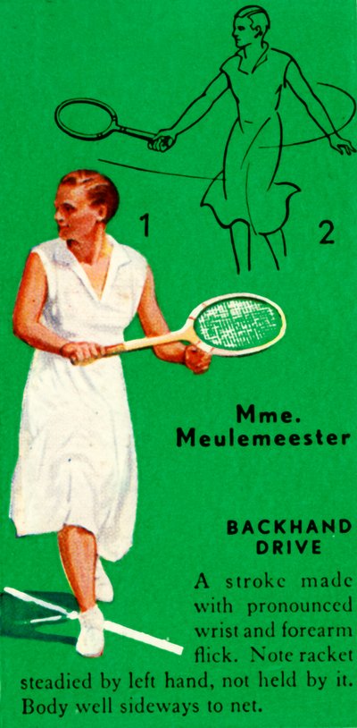 Mme Meulemeester - Revers, vers 1935 - Unbekannt