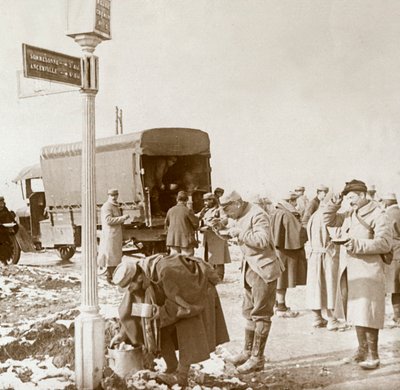 Cuisine mobile sur la Voie Sacrée, Verdun, nord de la France, vers 1914-1918 - Unbekannt