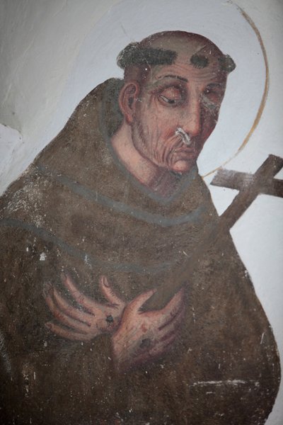 Monastère de Saorge Peinture du XVIIe siècle représentant Saint François d