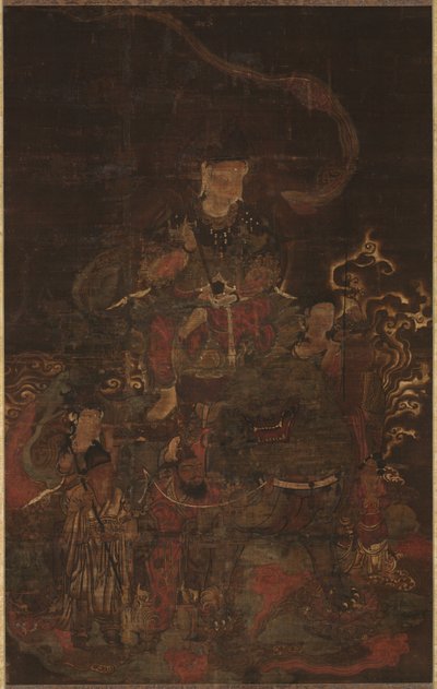 Monju et ses assistants, 1200s - Unbekannt