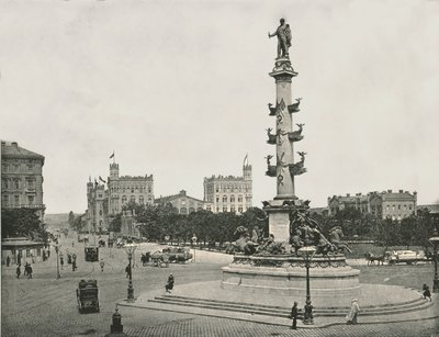 Monument à Wilhelm von Tegetthoff sur le Praterstern, Vienne, Autriche, 1895 - Unbekannt
