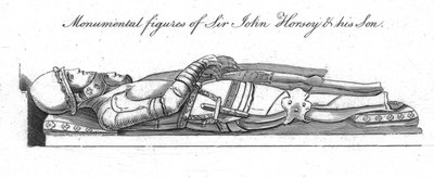 Figures monumentales de Sir John Horsey et de son fils - Unbekannt
