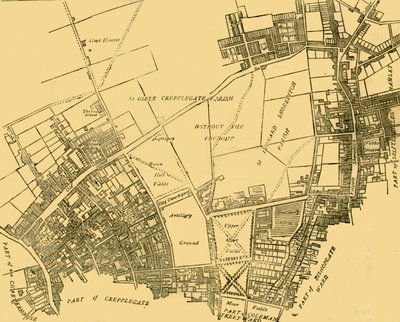 Moorfields et son voisinage d