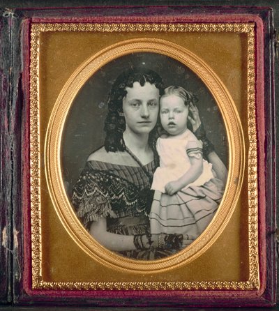 Mère et enfant, vers 1855 - Unbekannt