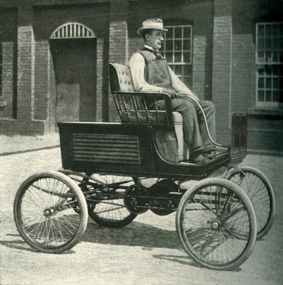 Automobile équipée de la nouvelle batterie de stockage, 1902 - Unbekannt