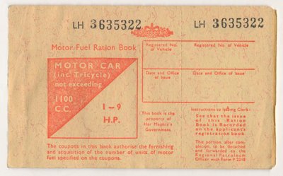 Carnet de rationnement de carburant, vers 1973 - Unbekannt