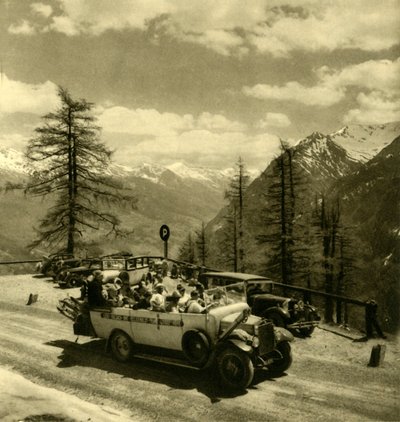 Vue de montagne à Schöneck sur la route alpine du Grossglockner, Autriche, vers 1935 - Unbekannt