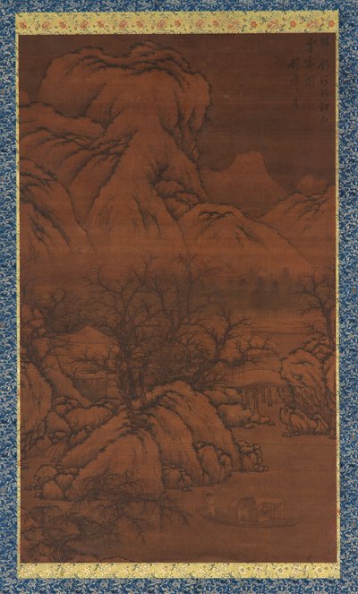 Montagnes et ruisseaux après la neige, dans le style de Guo Xi, dynastie Ming - Unbekannt