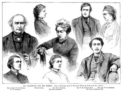 M. Gladstone et sa famille, XIXe siècle - Unbekannt