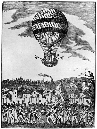 Ascension de M. Sadler avec le capitaine Paget, 12 août 1781, 1910 - Unbekannt
