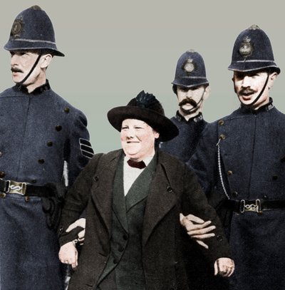 Mme Flora Drummond, arrêtée à Hyde Park, Londres, 1914 - Unbekannt