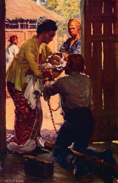 Mme Judson emmène son enfant à son mari enchaîné, c. 1912 - Unbekannt