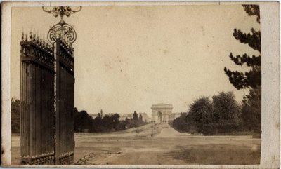 Municipalité de Paris (1871) : vue de la Porte Maillot et de l