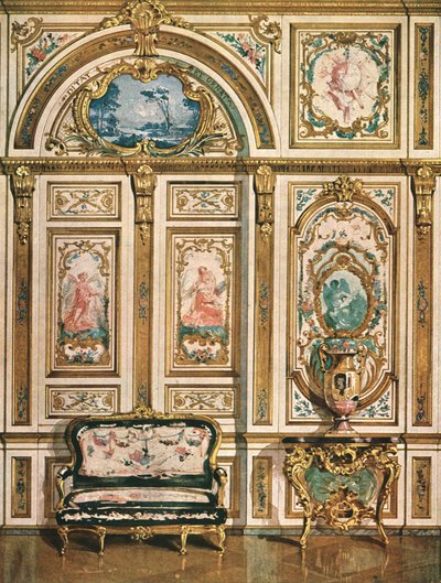 Décoration murale au Palais de Fontainebleau, France, 1928 - Unbekannt