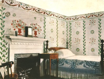 Peinture murale dans une pièce de Bois House, Riverton, Connecticut, USA, 1928 - Unbekannt
