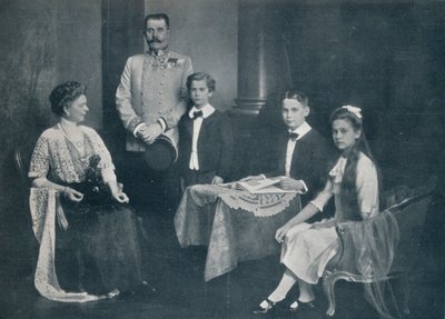 Archiduc François-Ferdinand assassiné avec sa femme et ses enfants, vers 1910 - Unbekannt