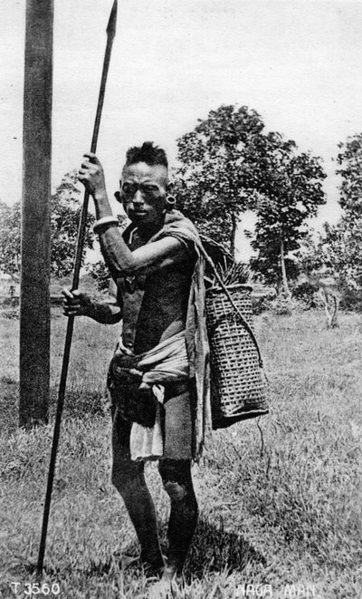 Homme Naga, Inde, 20ème siècle - Unbekannt
