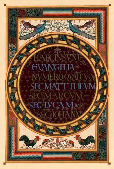 Noms des quatre évangélistes, vers 800 après J.-C. - Unbekannt