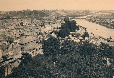 Namur. Vue de la ville et confluent de la Sambre et de la Meuse, vers 1900 - Unbekannt