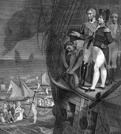 Napoléon Bonaparte 1721-1818 à bord du Belerophon au large de Plymouth, 19ème siècle - Unbekannt