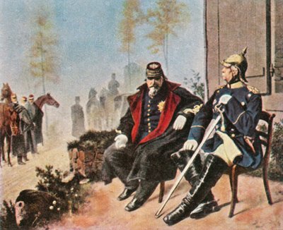 Napoléon III et Bismarck au cottage du tisserand à Donchery, 2 septembre 1870, 1936 - Unbekannt