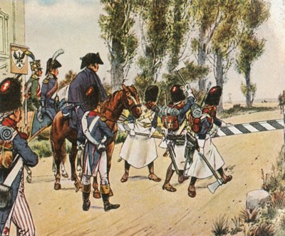 Les troupes de Napoléon pendant la guerre contre l