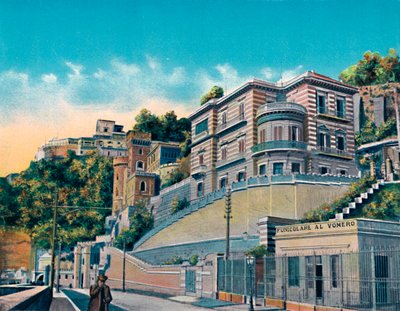 Naples - Corso Vittorio Emanuele, Hôtel Bertolini et Funiculaire Vomero - Unbekannt