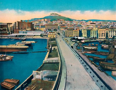 Naples - Via Molo Col Castel S. Elmo, vers 1900 - Unbekannt