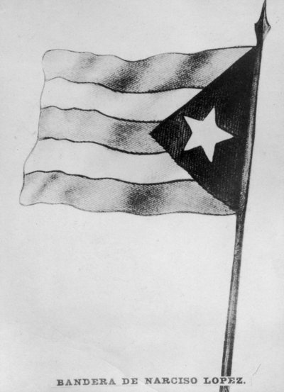 Drapeau de Narciso Lopez, années 1850, années 1920 - Unbekannt