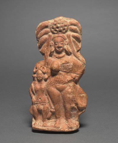 Divinité de la nature Yakshi avec nain hermaphrodite, vers 100 av. J.-C. - Unbekannt