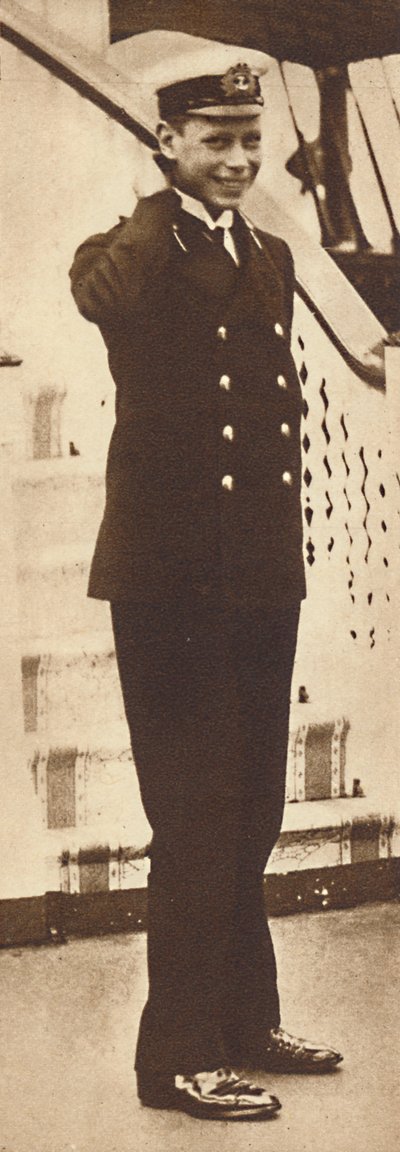 Cadet naval Prince Albert sur le yacht royal Victoria et Albert, 1912 - Unbekannt