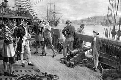 Premiers pas de Nelson dans la marine, Chatham, 1771 - Unbekannt
