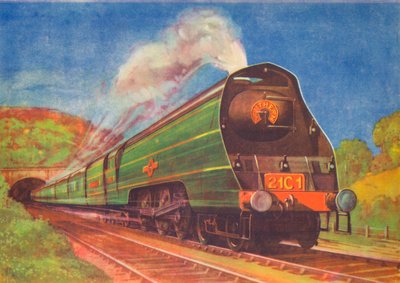 Nouveau train express aérodynamique, Marine marchande, S.R., quittant le tunnel de Honiton, 1940 - Unbekannt