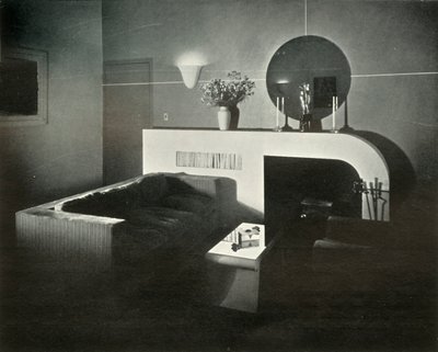 Penthouse de New York de Raymond Loewy, conçu par lui-même - Cheminée, 1937 - Unbekannt
