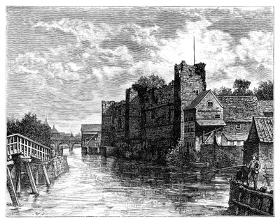 Château de Newark et la rivière Trent, Newark-on-Trent, Nottinghamshire, 1900 - Unbekannt