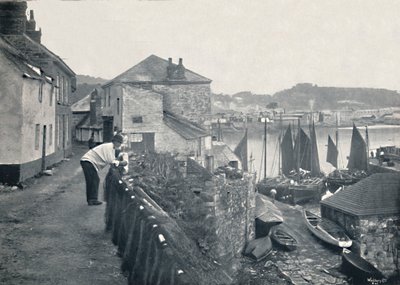 Newlyn - Vue du village et du port, 1895 - Unbekannt