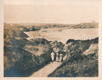 Sentier de la falaise de Newquay vers la plage de Tolcarne, 1927 - Unbekannt