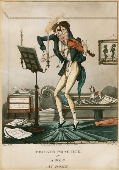 Niccolo Paganini - caricature - Unbekannt