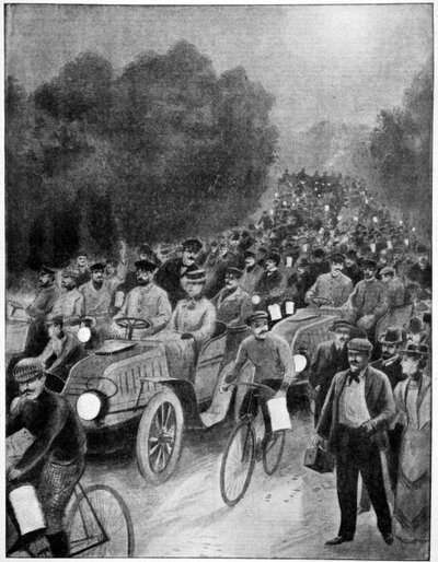 Nuit du départ, course Paris-Vienne, 1902 - Unbekannt