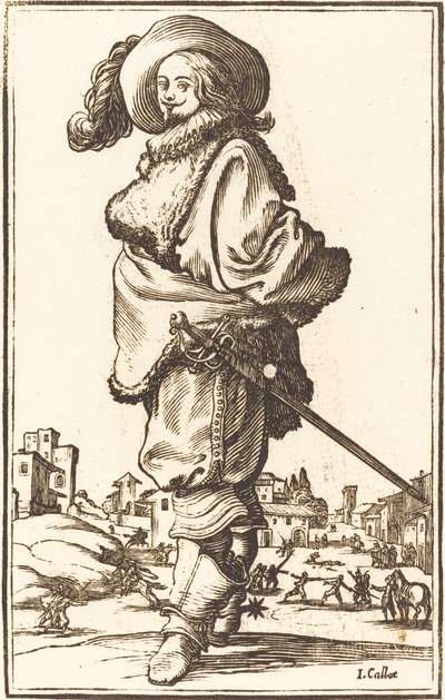 Homme noble avec plastron en fourrure - Unbekannt