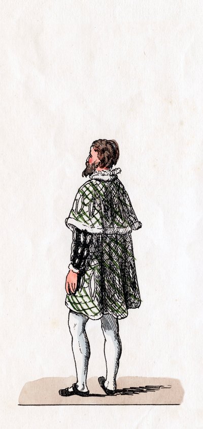 Noble, costume pour la pièce de Shakespeare, Henry VIII, 19e siècle - Unbekannt