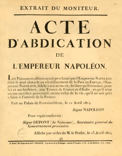 Avis annonçant l