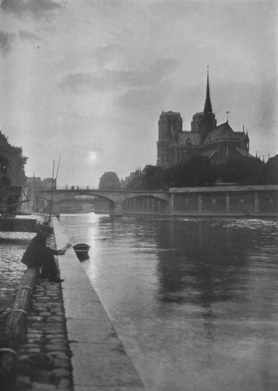 Notre-Dame depuis la rivière, Paris, 1924 - Unbekannt